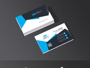 四色時尚公司 商務(wù)科技名片設(shè)計與高清PSD素材下載指南